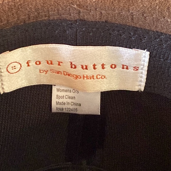 Brown Fedora with Gold Band - Picture 8 of 8